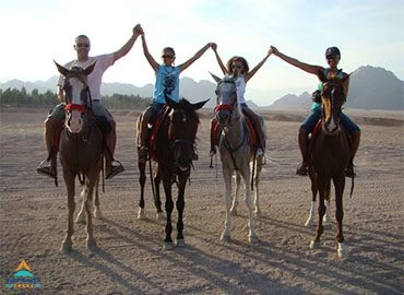 Équitation dans le désert à Charm el-Cheikh