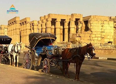 Tour por la ciudad de Luxor en carruaje de caballos desde Cisjordania