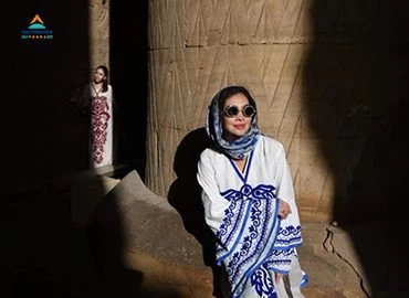 Ton- und Lichtshow im Karnak-Tempel