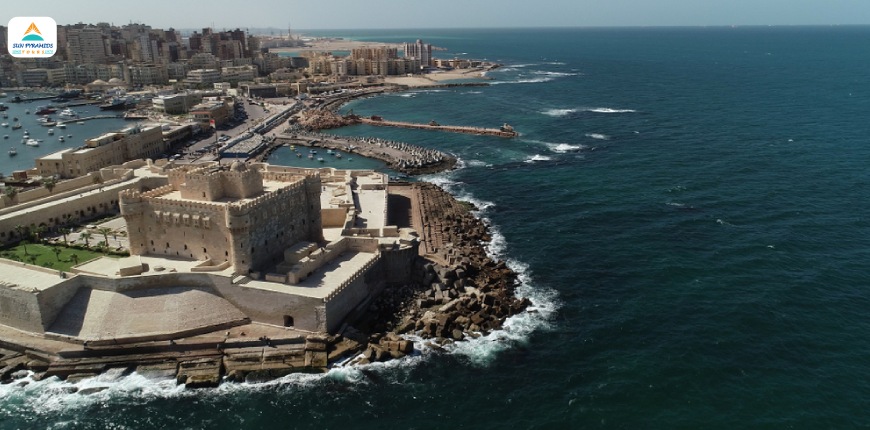 Alexandria City im mittelalterlichen Wachstum